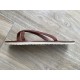 La Tong Cuir Marron La Camille made in France