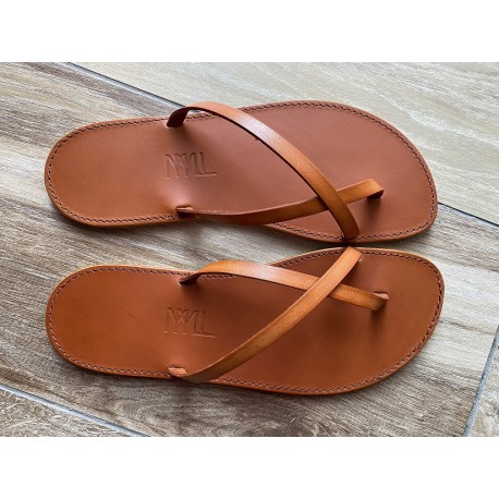 Tong Cuir Orange La Lou