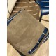 Le grand sac filet en croute de cuir vert kaki par MMLL