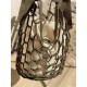 Le grand sac filet en croute de cuir vert kaki par MMLL