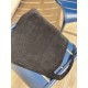 Le grand sac filet en croute de cuir noir par MMLL