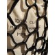 Le grand sac filet en croute de cuir noir par MMLL