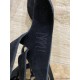 Le grand sac filet en croute de cuir noir par MMLL