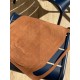 Le grand sac filet en cuir marron chocolat par MMLL