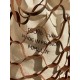 Le grand sac filet en cuir marron chocolat par MMLL
