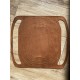 Le grand sac filet en cuir marron chocolat par MMLL