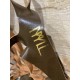 Le grand sac filet en cuir marron chocolat par MMLL