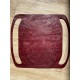 Le grand sac filet en cuir bordeaux par MMLL