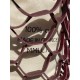 Le grand sac filet en cuir bordeaux par MMLL