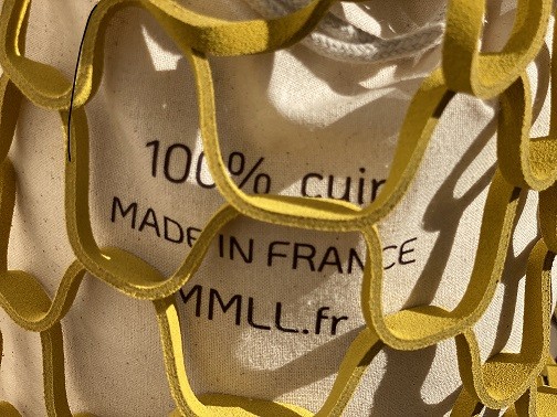 Sac filet en cuir
